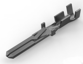 Faston plug, 2.8 x 0.79 mm, L 22.5 mm, uninsulated, straight, 0.5 to 1.0 mm², AWG 20 to 17, 927892-1