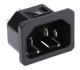 Złącze IEC IEC C14, na Zatrzask Męski 10A Proste Schurter