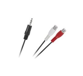 KABEL JACK 3.5-2xRCA GNIAZDO 25cm
