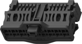 Socket, unequipped, 32 pole, straight, 2 rows, black, 2141576-1