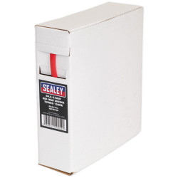 Sealey HST4812R Heat Shrink Tubing Red &#xD8;4.8-2.4mm 12m