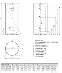 Vaillant VIHRW500/3BR VIHRW500/3BR Zasobnik ciepłej wody B (A - G)