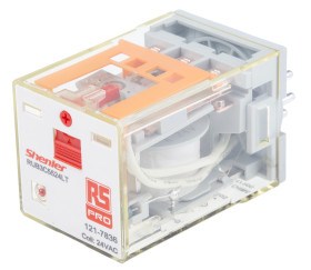 Przekaźnik mocy 24V ac 3PDT RS PRO 300W, Wciskane Wciskane