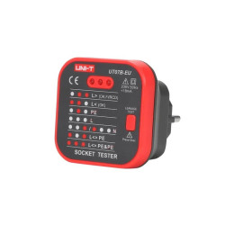 Miernik tester RCD sieci 230V AC ze wskaźnikiem UT07B-EU