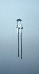 LED 5mm BLUE 12V CLEAR MIGAJĄCY