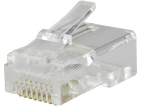 Wtyk modularny RJ45 8P8C kat.5e nieekranowany UTP drut WORECZEK 100szt.
