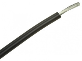 PRZEWOD SILIKON.1*0,8MM LINKACU BLACK
