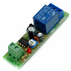 Przekaźnik czasowy NE555 opóźnione wyłączenie 1-200s 12V