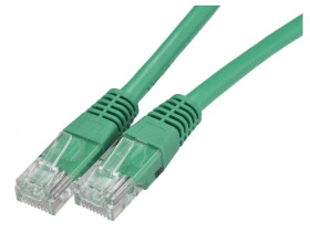 Patchcord UTP kat.5e kabel sieciowy LAN 2x RJ45 zielony 10m NEKU