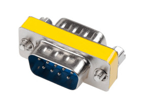 Przejście D-SUB 9 wtyk - wtyk mini