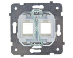 KARO Obudowa gniazda komputerowego podwójnego ecru perłowy GPK-2S/p/42