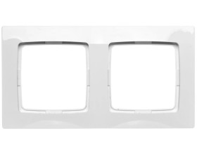 KARO Ramka podwójna biała R-2S/00