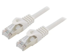 PP6-15M Patch cord F/UTP 6 linka CCA PVC szary 15m RJ45 wtyk 26AWG