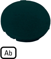 Button plate, round, symbol down, for pushbutton, 218186