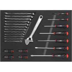 Pojemnik na narzędzia, Gąbka, W 410mm, L 540mm, H 65mm