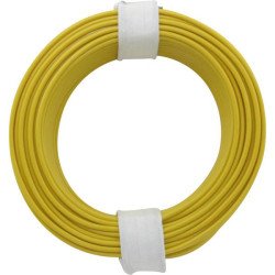 Donau 118-3 Insulated Wire 1x0.14mm&#xB2; Yellow 10m Strand 1-Wire