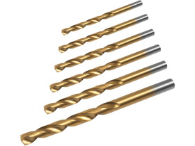 Zestaw wierteł do metalu HSS 6szt.
