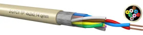 PVC data cable, 4-wire, 0.14 mm², gray, 330401400