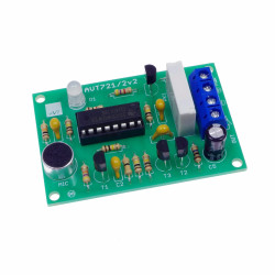 Klaskacz - akustyczne zdalne sterowanie - wersja z przekaźnikiem, KIT AVT721/2