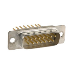 Złącze D-Sub 15-pinowe Męski Prosty Montaż na panelu raster 2.75mm