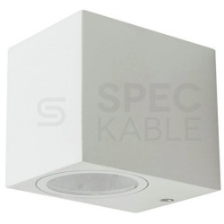 Lampa ścienna, kinkiet kwadrat GU10 max 35W biały IP44 V-TAC VT-7651SQ