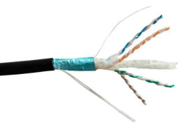 Kabel teleinformatyczny securityNET F/UTP kat.6A PE zewętrzny żelowany /bębnowy/ SEC6AFTPG