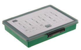 Zestaw śrub/wkrętów typ Wkręt z rowkiem Płaski, stożkowy A4 316 M3, M4, M5, M6 długość 6 → 40mm Gniazdo l.