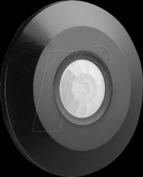 5087 Ceiling motion detector, infrared, 360°, IP20, flat, black