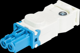 91.921.2353.0 Connector - screw connection, socket, light blue