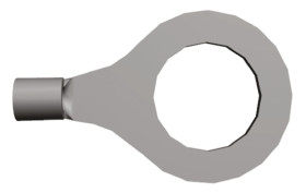 Zacisk oczkowy rozmiar przewodu 2.6mm² Ø , M12 nieizolowany TE Connectivity