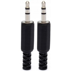 2x Wtyk jack 3.5mm stereo słuchawkowy aux wtyczka
