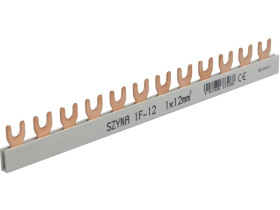 Szyna łączeniowa wideł. 1-faz. 12mm2 12modułów