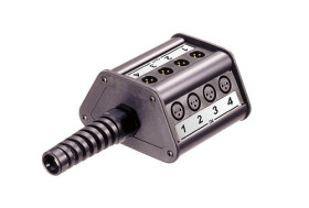 Złącza XLR 3 -pinowe Montaż na panelu XLR Złącze żeńskie (rodzaj A), złącze męskie (rodzaj B) Czarny