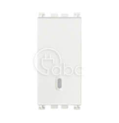 Przycisk dzwonkowy, NO, 10 A, 1M, biały, 19008.B