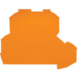 WAGO 2002-2692 2 Deck 1mm End &amp; Inner Plate for 2002 4-cond T-block Orange