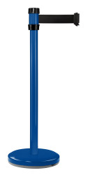 Słupek taśmy długość taśmy 2m Słupek odgradzający Ø 51mm Niebieski