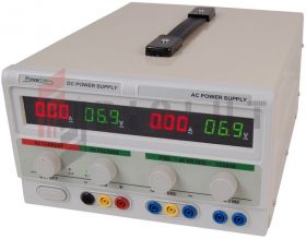 Zasilacz laboratoryjny 30V/5A DC , 30V/2A 6,3V/6A AC LED PowerLab