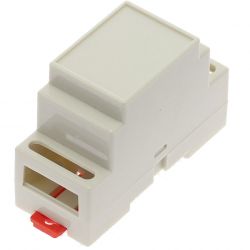 Obudowa dwuczęściowa na szynę DIN 88x37x59mm SZARA