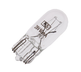 Oświetlenie wskaźnika 28 V bezbarwna 8 lm RS PRO rozmiar T3 1/4