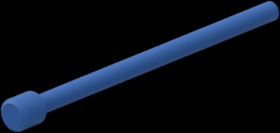 Sealing plug, blue, for connector, 0413-003-1605