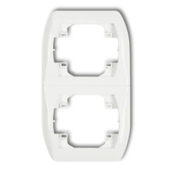 TREND Ramka pionowa podwójna biały RV-2