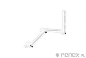 Ramię ALSIDENT 1040mm do systemu CHEMICAL RESISTANT 100 montowane do ściany - białe połączenia