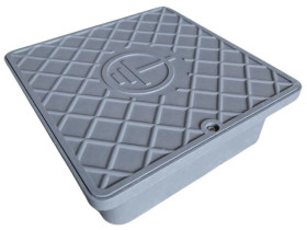 Puszka odgromowa uziomowa na złącze 170x170x55 RAL7001