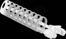 19226 Flexible cable trunking, screw-on, 500 x 35 x 30 mm, grey