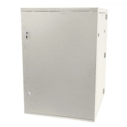 Szafa wisząca BOCK-D 19 18U/600mm +150 mm drzwi pełne otwierane boki RAL 7035 BOCKD-019-180-600-DP-S