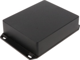 Aluminum die cast enclosure, (L x W x H) 145 x 121 x 39 mm, black (RAL 9005), IP65, 1590WXXFLBK