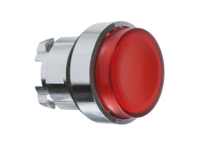 Przycisk wystający czerwony samopowrotny żarówka BA 9s metalowy typowa ZB4BW14 SCHNEIDER ELECTRIC