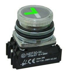Wskaźnik wyboru zasilania NEF30WWZ 24V-230V zielono-czerwony, W0-NEF30WWZ ZC