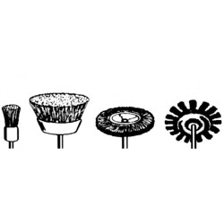 BROSSE PINCEAU DIAMETRE 22 SUR TIGE