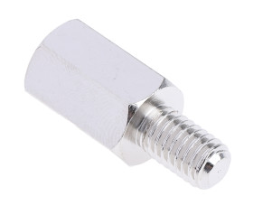 Kołek dystansowy gwint M6 x M6 długość 15mm Stalowe Męski/żeński Sześciokątny RS PRO